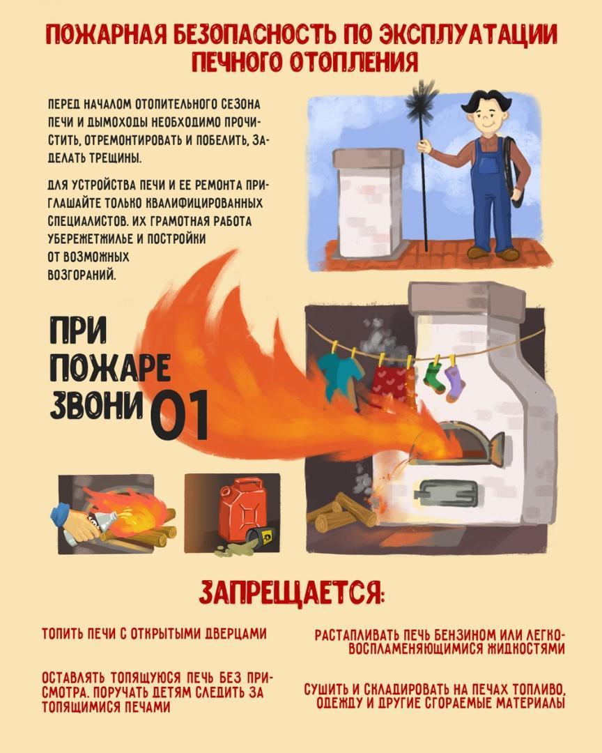 Видеоматериал: Соблюдайте правила пожарной безопасности при эксплуатации печей