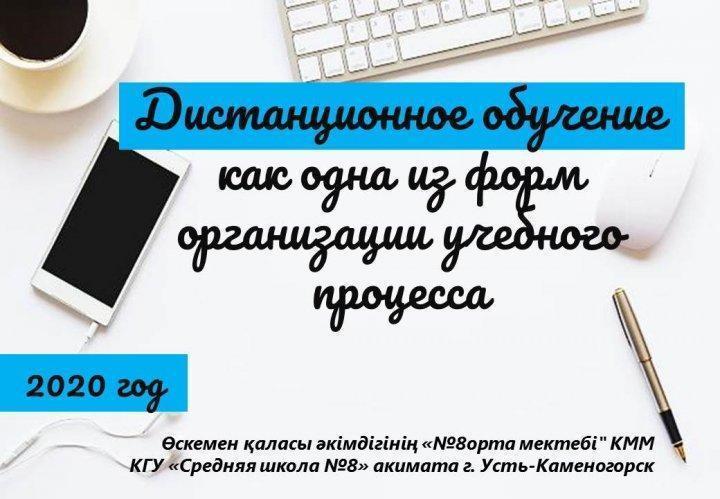 Дистанционное обучение - как одна из форма организации учебного процесса.